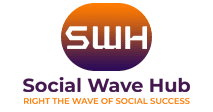 social wave hub logo grow social media accounts