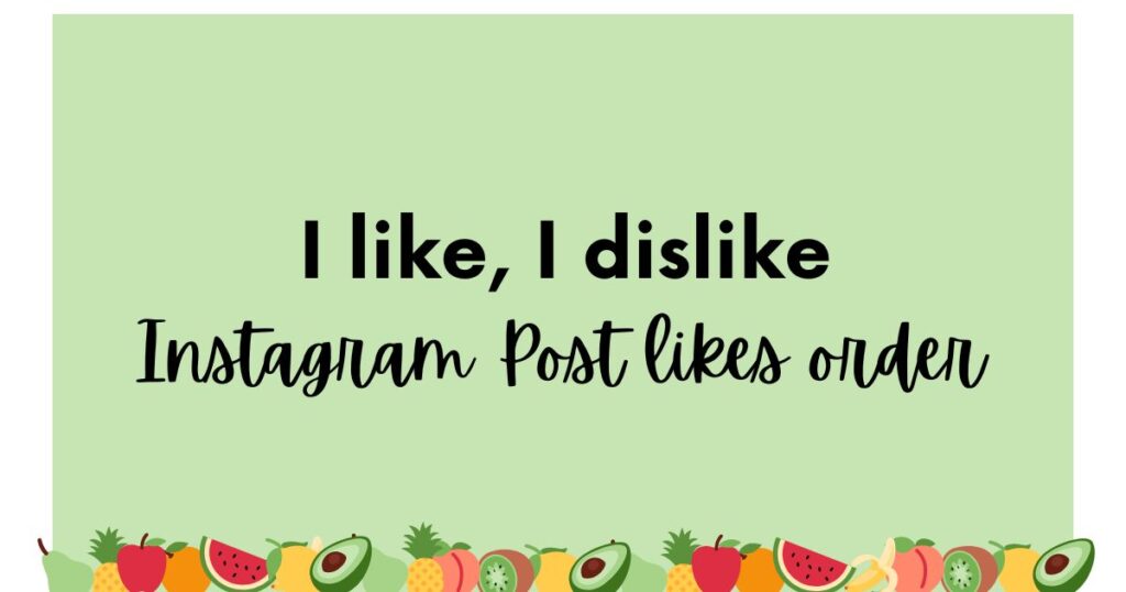 instagram post likes order